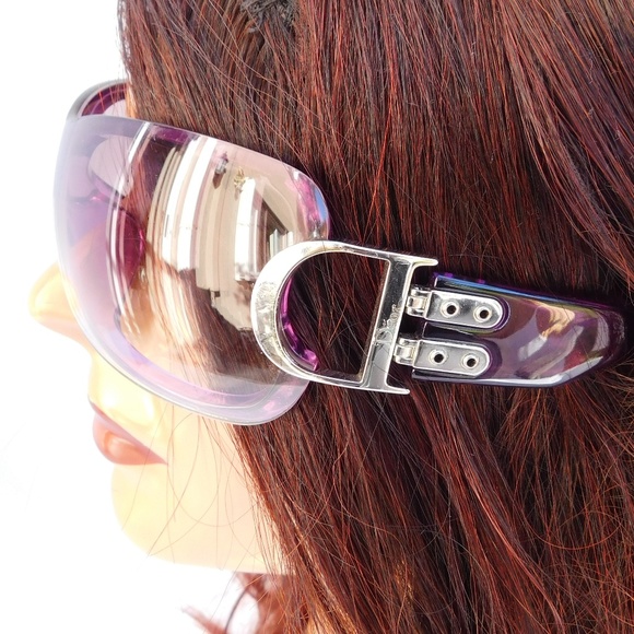 SOLD-VINTAGE CHRISTIAN DIOR PURPLE SUNGLASSES - Picture 4 of 8